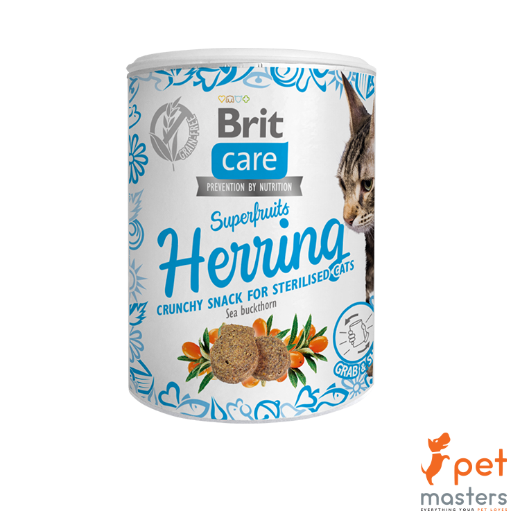 Brit Care Cat Snack Superfruits Herring 100g