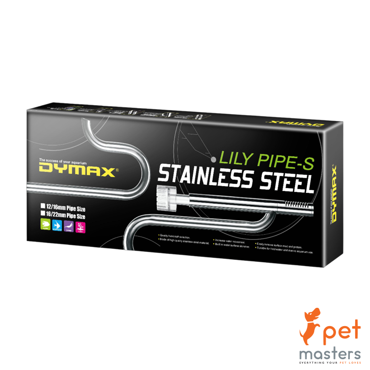 Dymax S/S Lily Pipe W/Skimmer 12/16mm