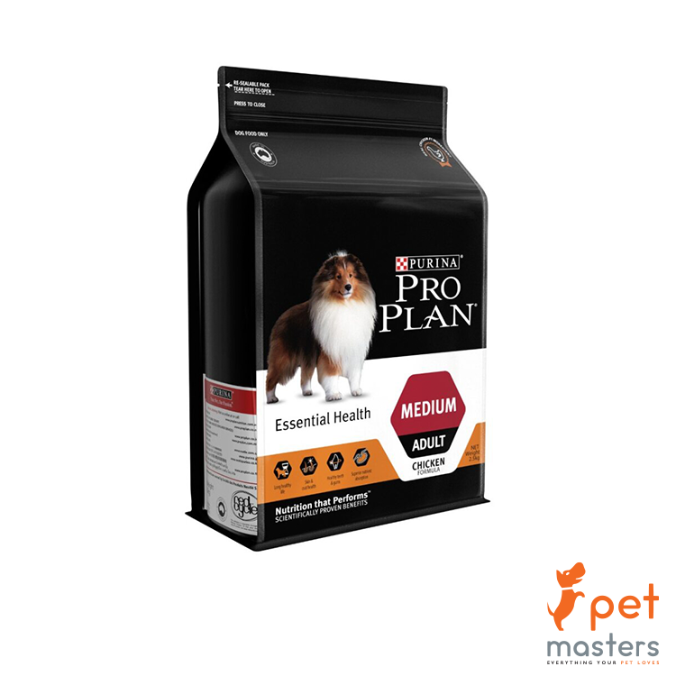 Purina Pro Plan Medium Breed Adult Dog Food 2.5kg - Chicken Formula