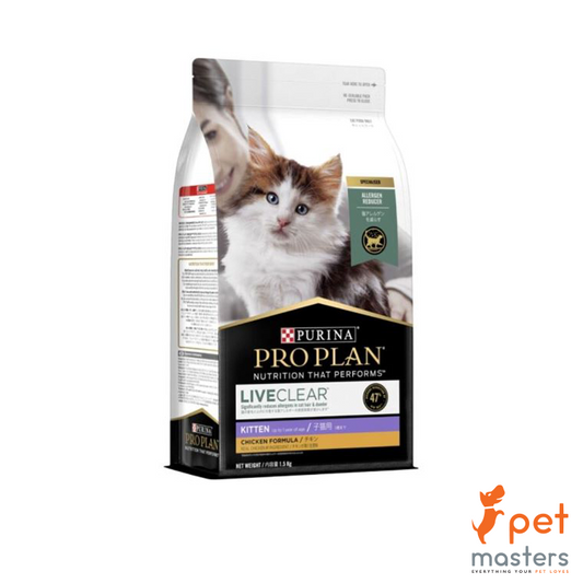 Purina Pro Plan LIVECLEAR Kitten Food 1.5kg - Chicken Formula