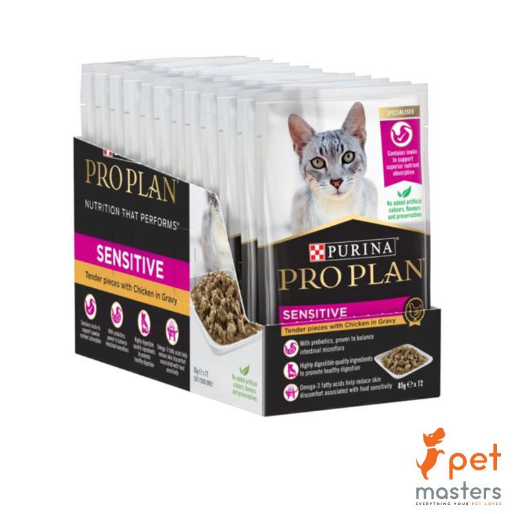 Purina Pro Plan Sensitive Cat - Chicken in Gravy Wet Food 85g