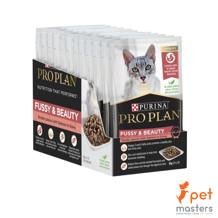 Purina Pro Plan Fussy & Beauty Cat - Salmon in Gravy Wet Food 85g